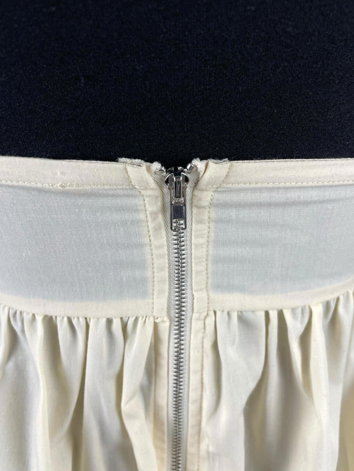 Beige Peplum Tank Top Spaghetti Strap Lace Accent Women’s UK Size 8
