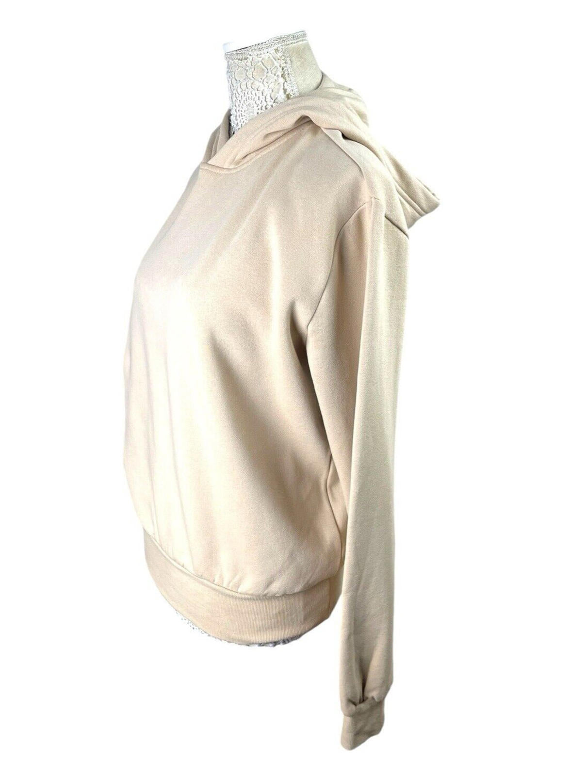 Divided Beige Basic Jersey Hoodie Relaxed Fit Women’s UK Size XS