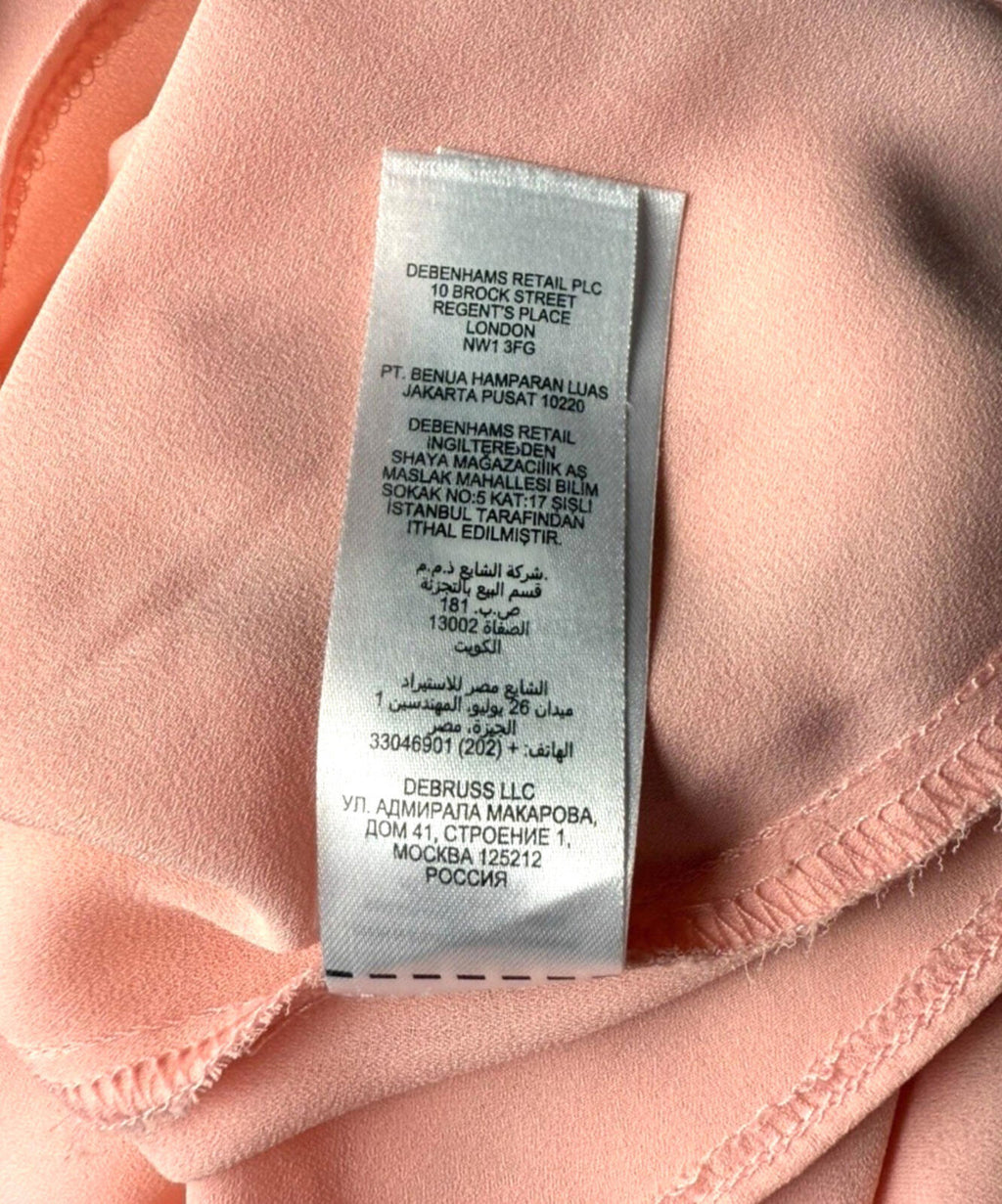 Principles by Ben De Lisi Blouse Top Women’s UK Size 16 3/4 Sleeve Pale Pink