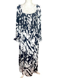 River Island Dress Black & White Bardot With Side Split Women's UK Size 14