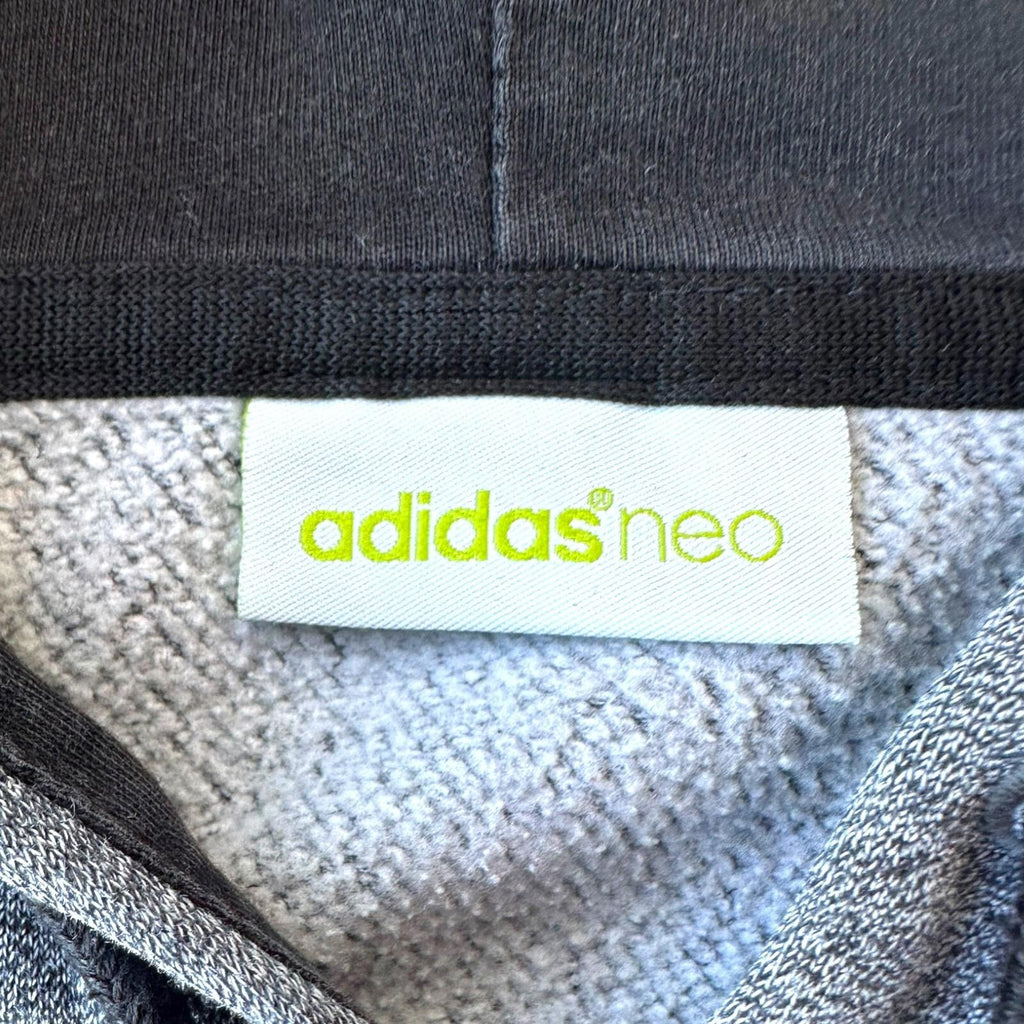 Adidas Neo Hoodie Men's UK Size XL Grey Graphic Print Light Casual Sports Jersey