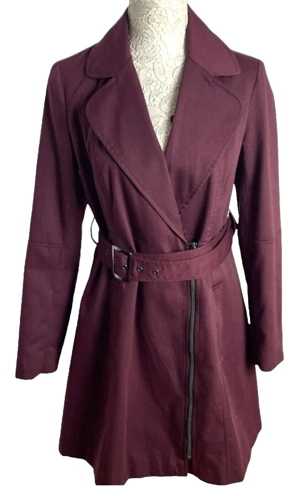 Atmosphere Fur Trim Coat Jacket Women's UK Size 10