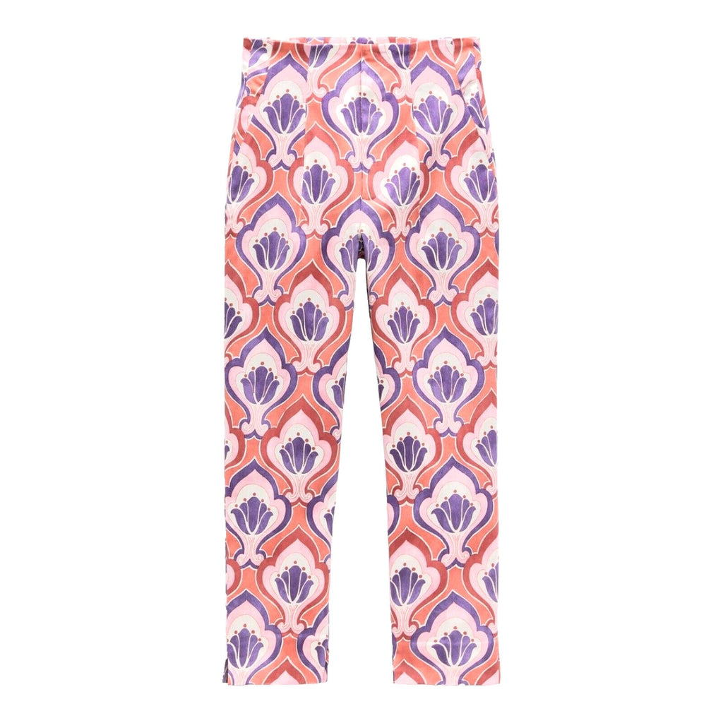 Zara Trousers Slim Fit High Waist Ankle Chino Printed Women's UK Size 6