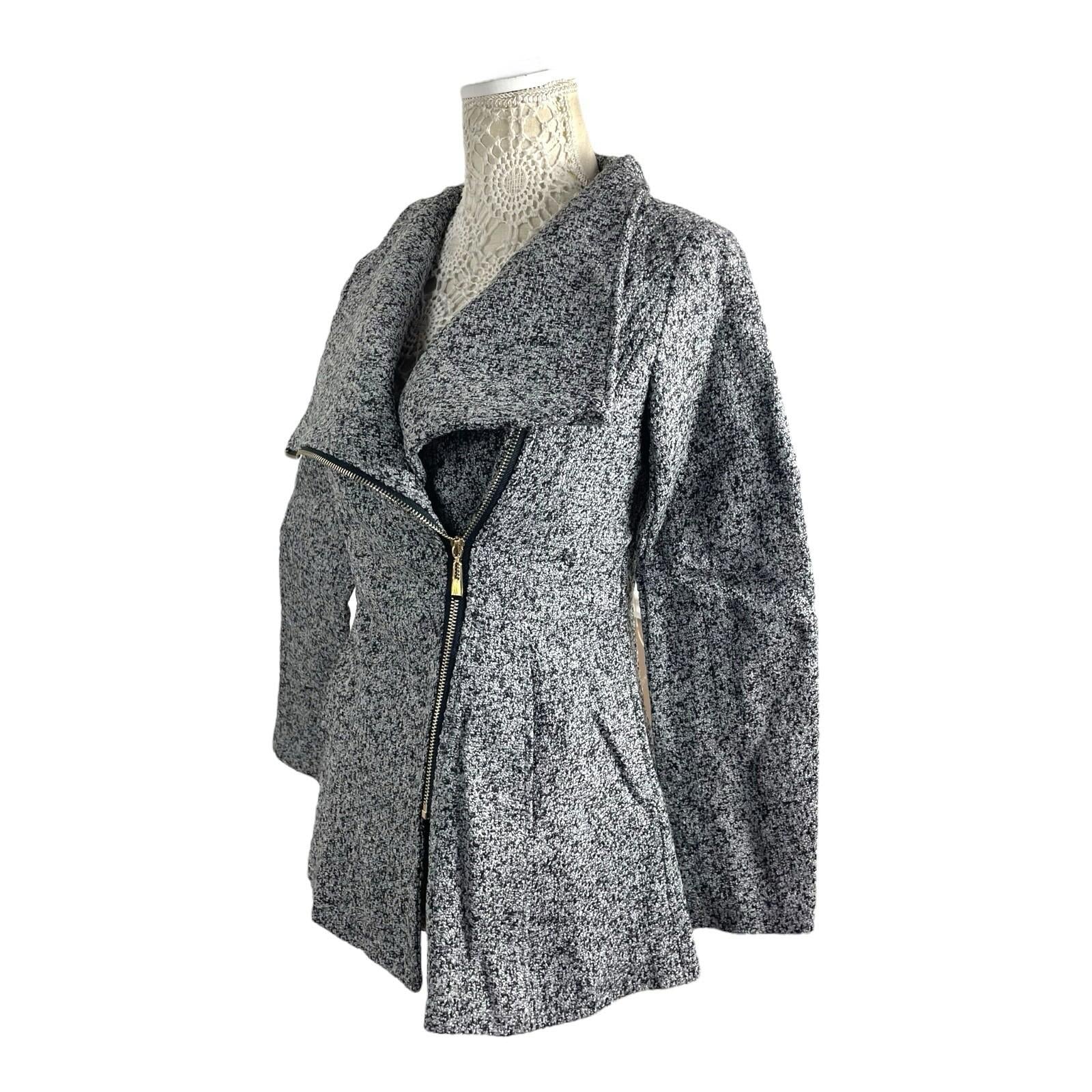 Airydress Coat Jacket Grey Speckled Mid Length Women’s UK Size S