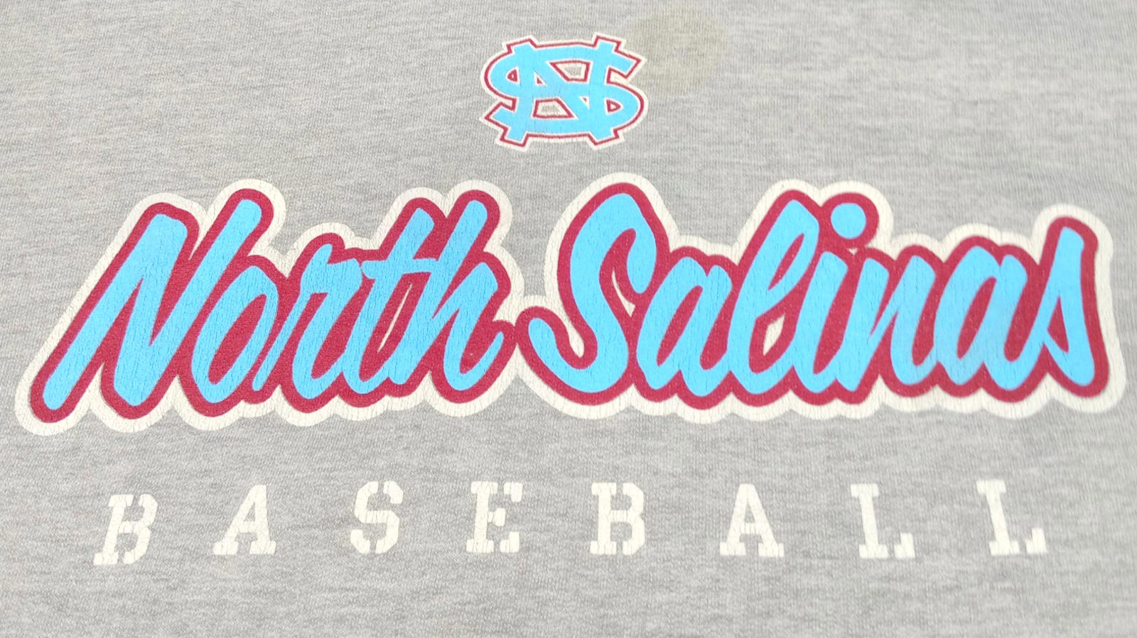 USA High School Baseball Hoodie Men's UK Size M Grey Jersey Hooded Pockets