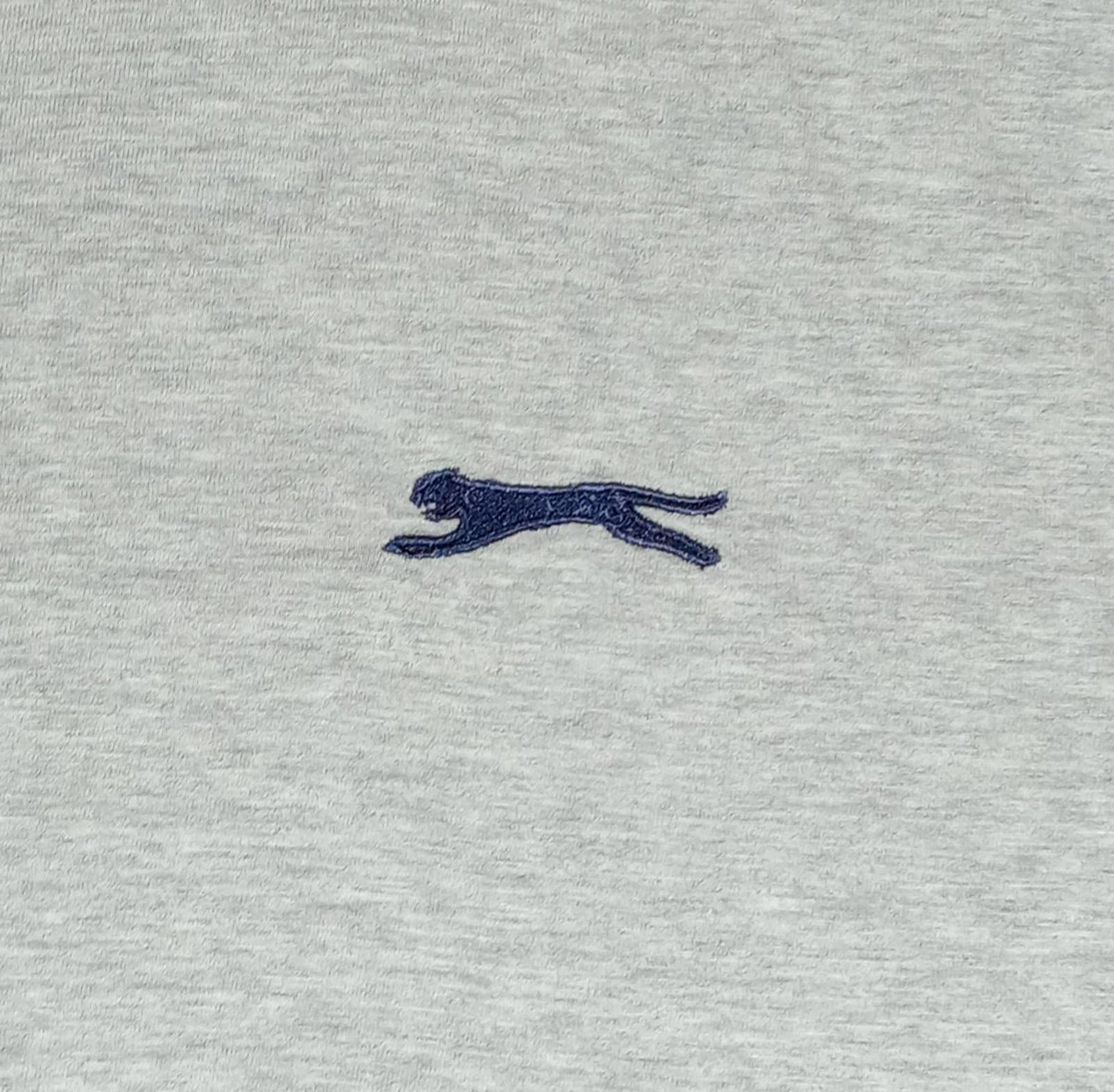Slazenger T-Shirt Men's UK Size L Grey Short Sleeve Crew Neck Contrasting Trim