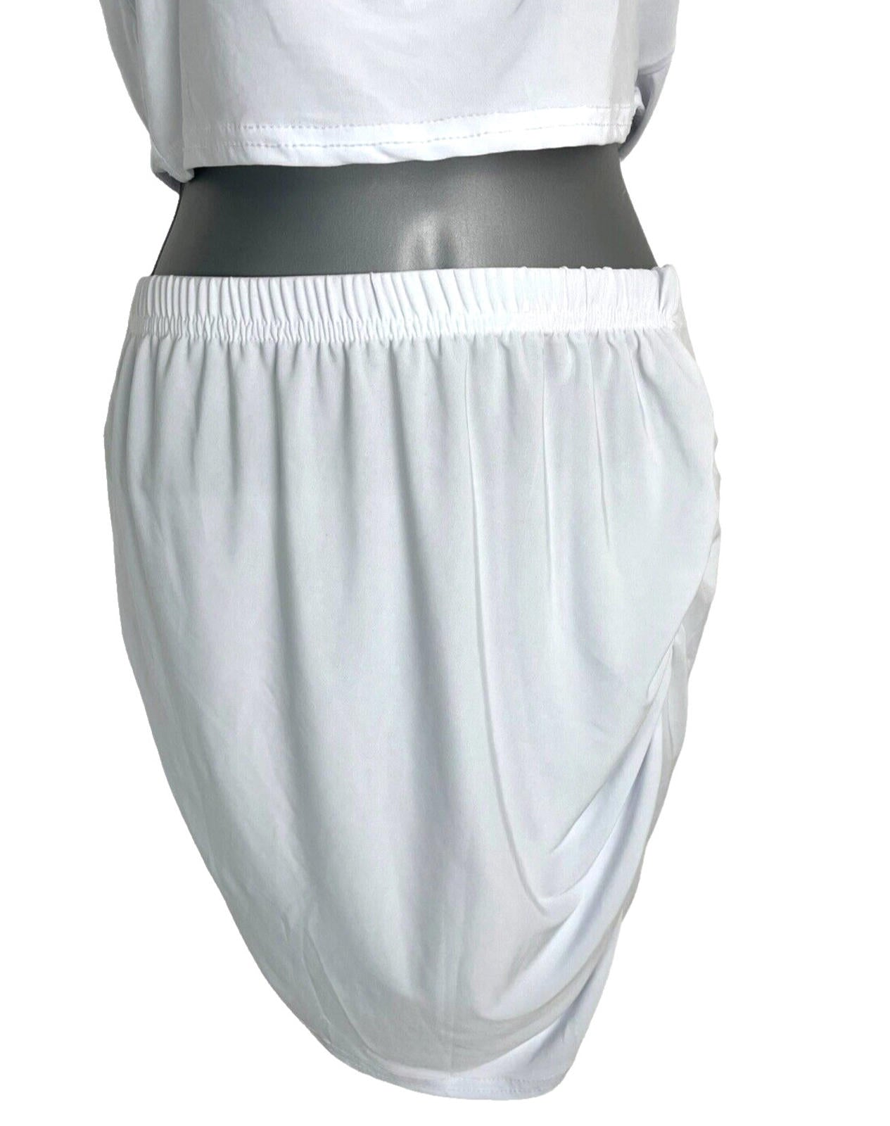 Pretty Little Thing Two-Piece Set Women’s UK Size 8 Bandage Skirt & Crop Top