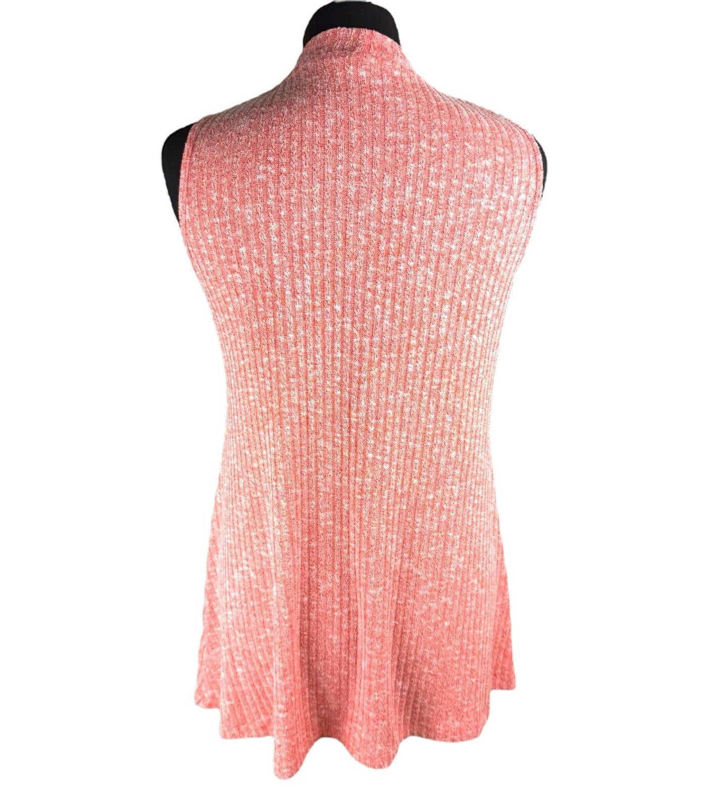 Next Peach Sleeveless Ribbed Vest Jumper Sleeveless Women’s UK Size 12
