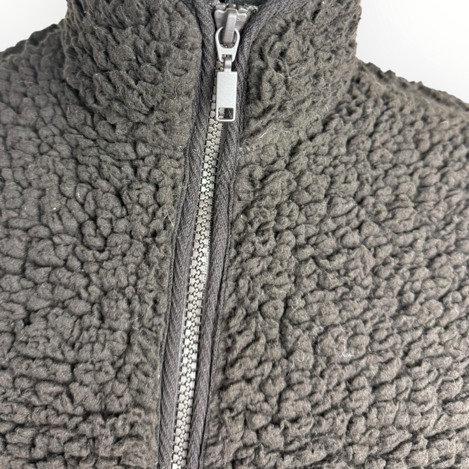 Divided Sherpa Fleece Jumper Women’s UK Size XS Oversized 1/4 Zip Brown