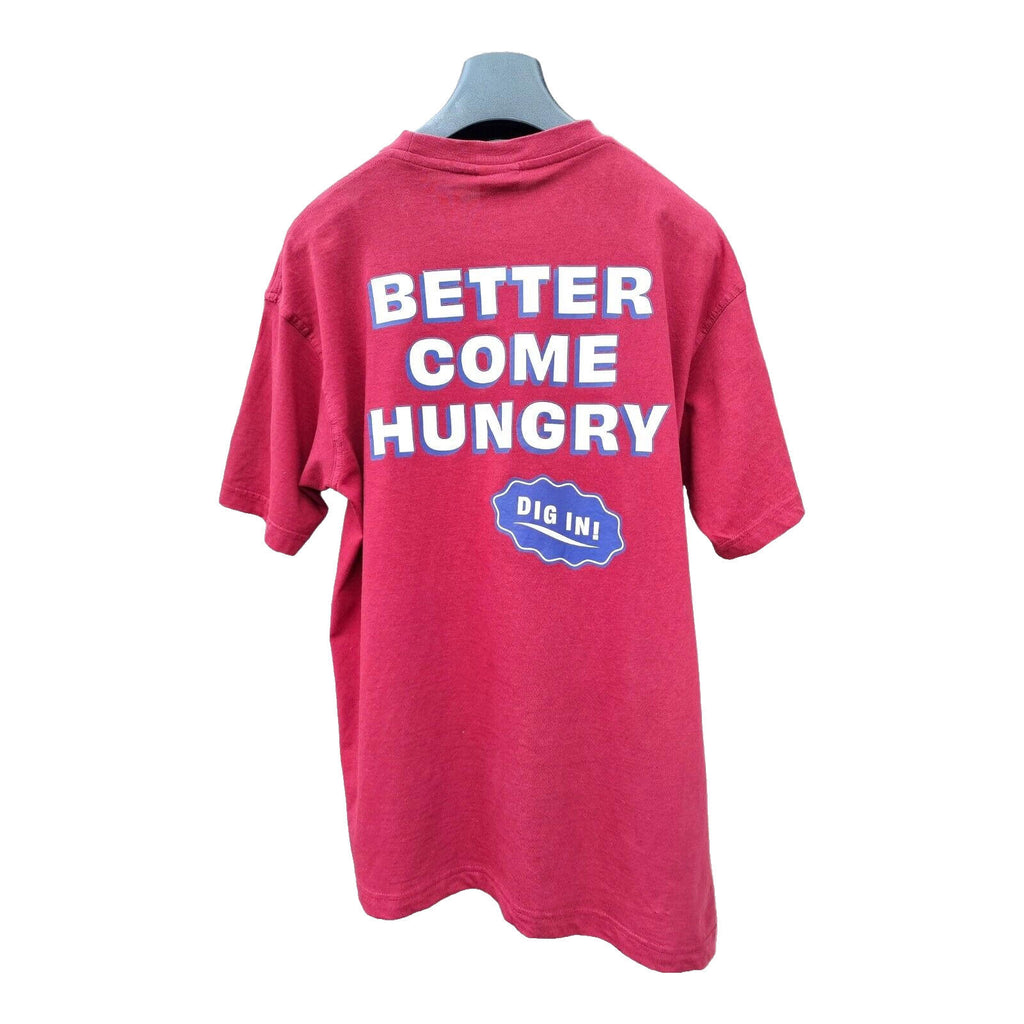 James & Nichols T-Shirt Red Men's UK Size L Large 100% Cotton Print