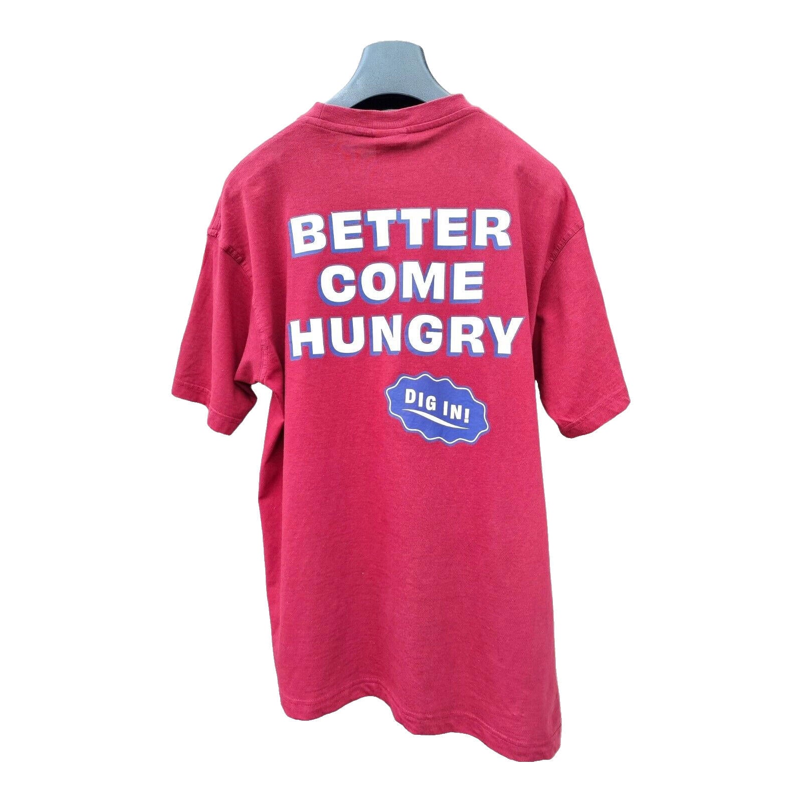 James & Nichols T-Shirt Red Men's UK Size L Large 100% Cotton Print