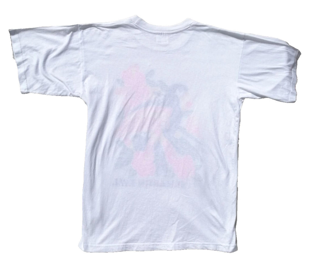 Colourful Parrot Caribbean Graphic Print T-Shirt Men's Size XL White Crew Neck