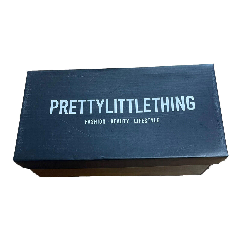 Pretty Little Thing Shoes Black Open Toe Women’s UK Size 6
