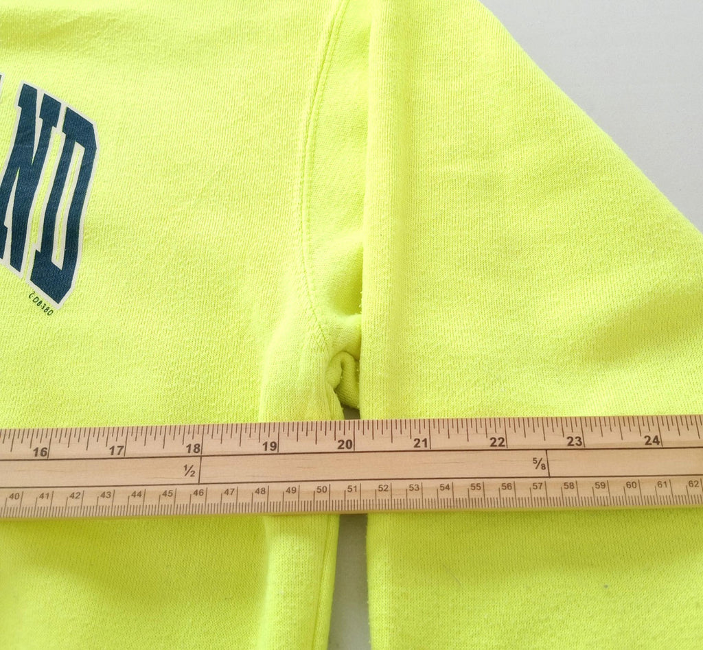 St George Island Hoodie Men's UK Size S Yellow Jersey Hooded Pockets Zip Front