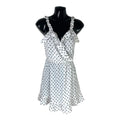 Divided White Polka Dot Mini Dress Frill Hem Women’s UK Size 6
