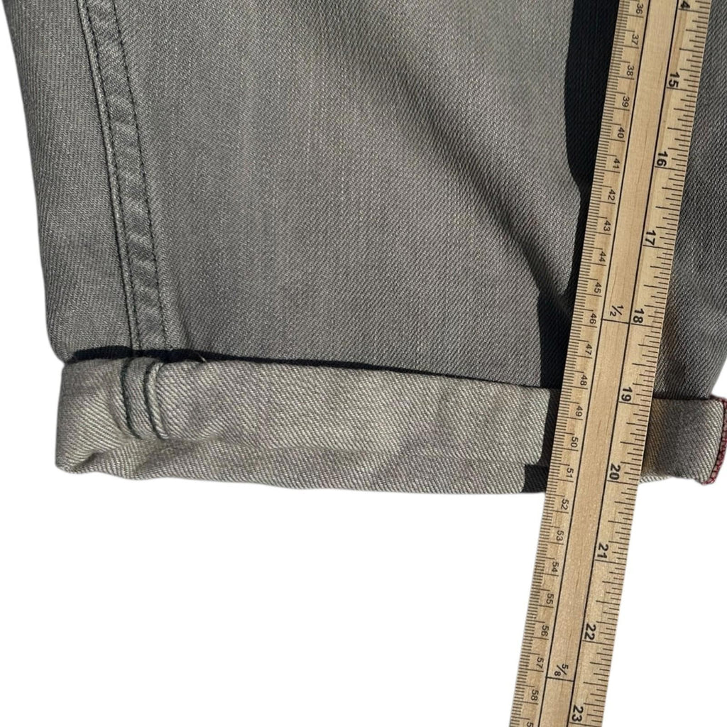 Next Florida Shorts Men's UK Size 30" W Grey Denim Slim Summer Button Up Pockets