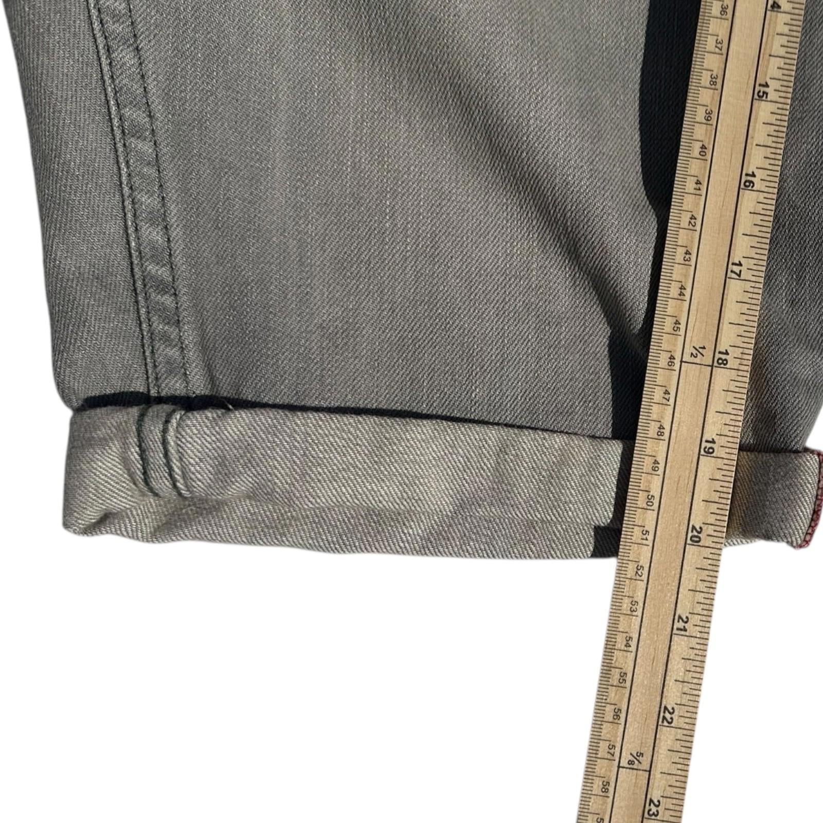 Next Florida Shorts Men's UK Size 30" W Grey Denim Slim Summer Button Up Pockets
