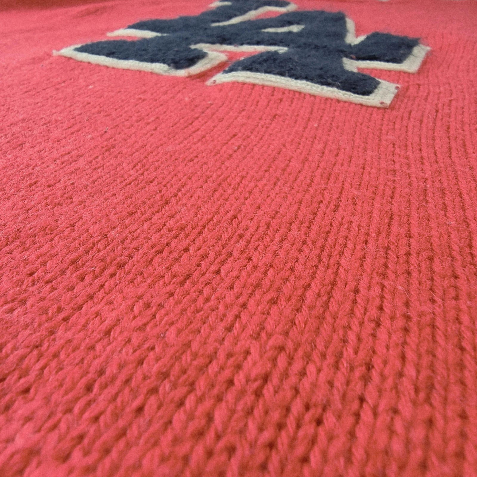 Forever 21 Los Angeles LA Knit Jumper Women's UK Size S Red Varsity Sweater