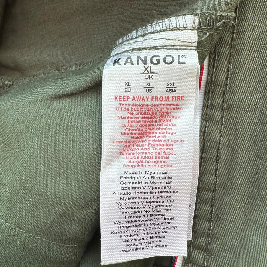 Kangol Shorts Men's UK Size XL Khaki Green Embroidered Button Up Heavy Duty