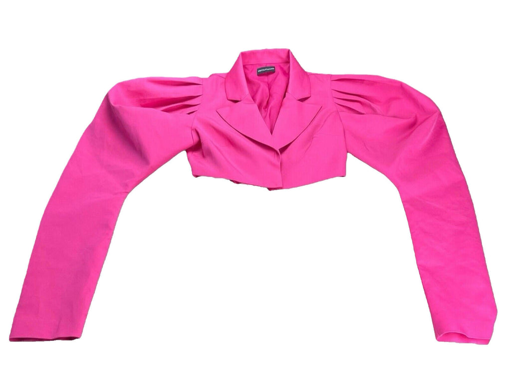 Pretty Little Thing Co-ord Set Pants & Cropped Blazer Pink Women’s UK Size 8