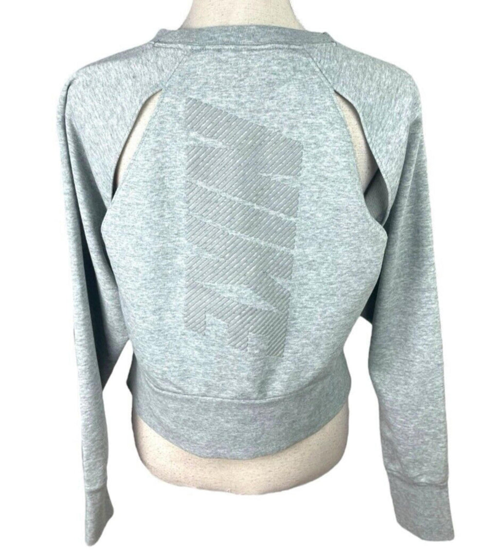 Nike Dri Fit Grey Jumper Jersey Sweater Relaxed Fit Women’s UK Size XS