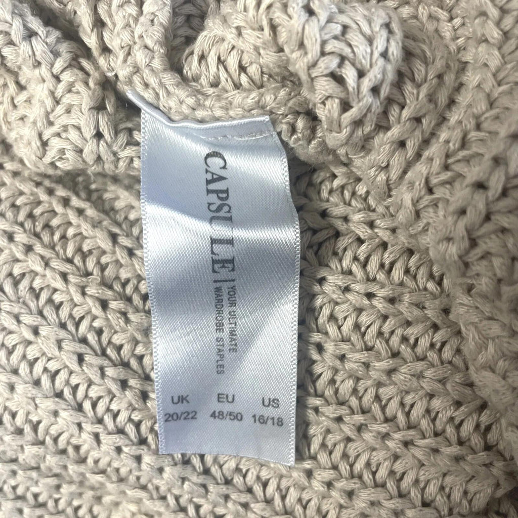 Capsule Knit Jumper Cut Out Shoulder Women's UK Size 20-22