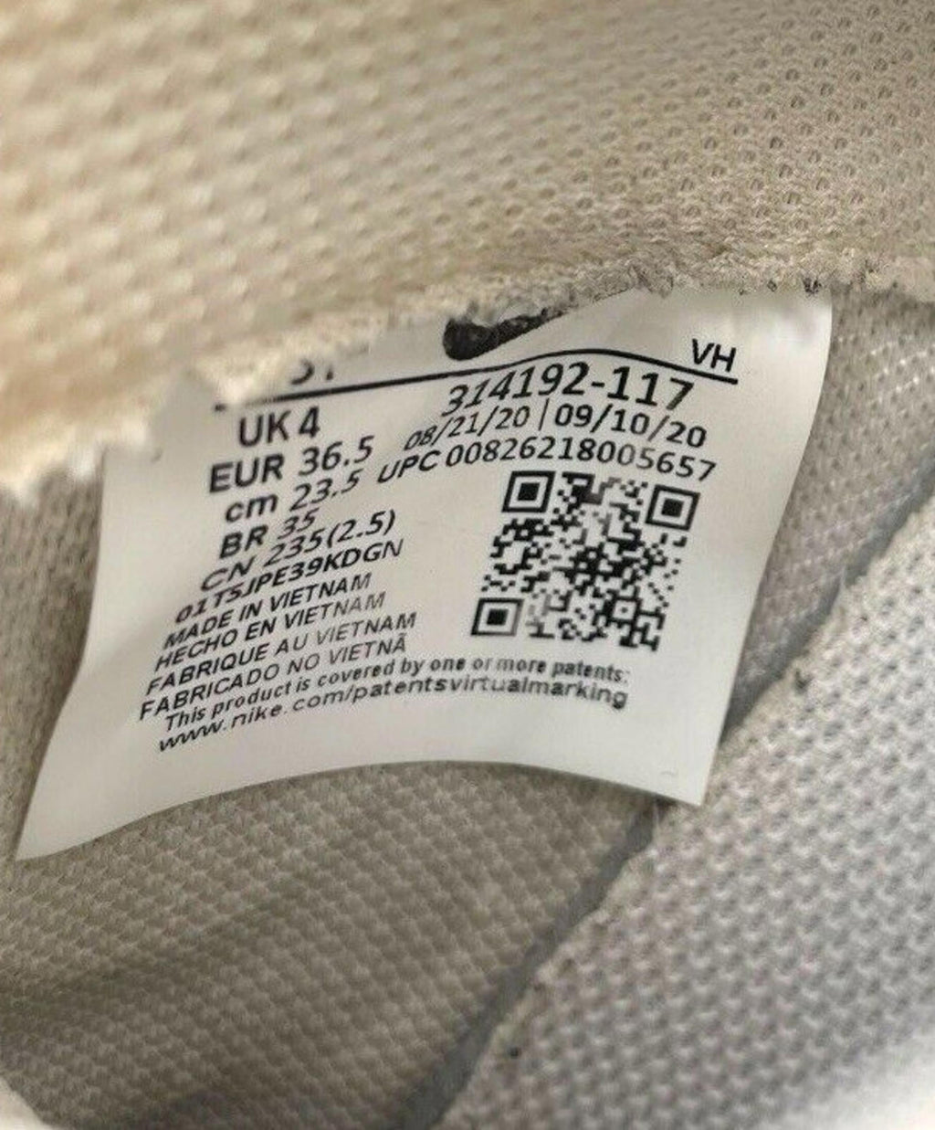Nike Air Force 1 White Low Tops Women’s UK Size 4