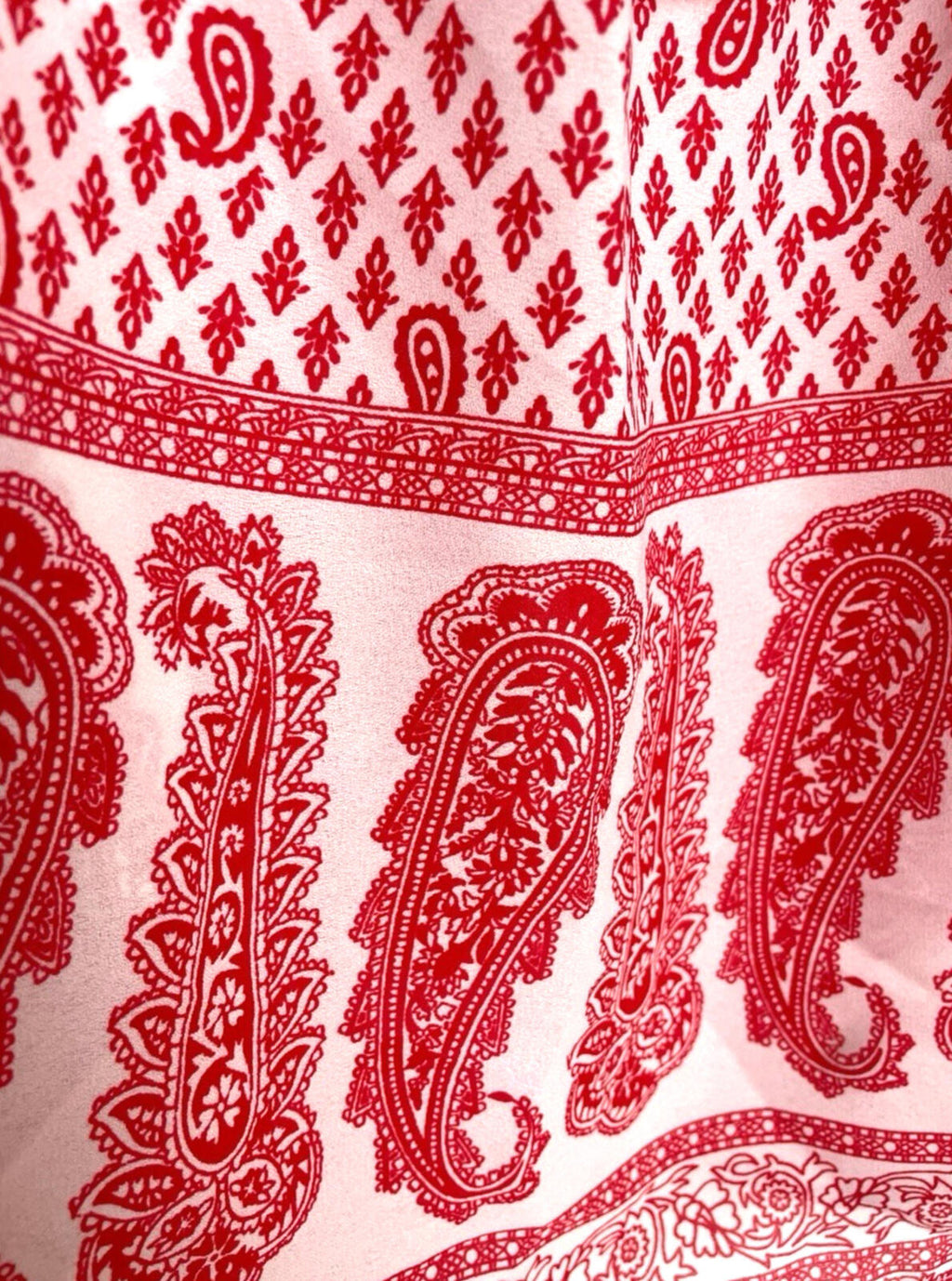Atmosphere Blouse Off Shoulder Top Women’s UK Size 14 Paisley Print White Red