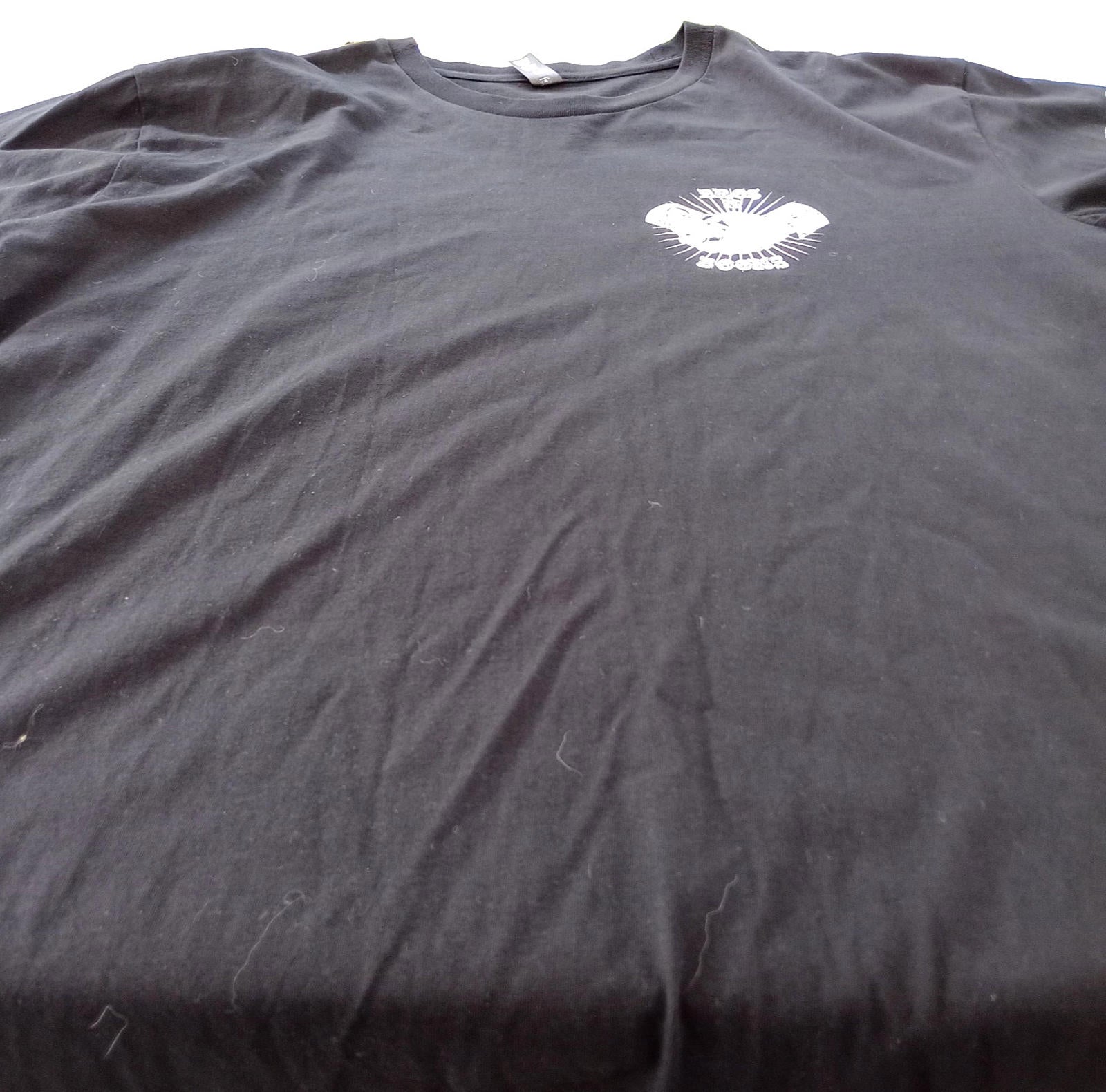 Brothers In Books Graphic Print T-Shirt Men's UK Size XL Black 100% Cotton