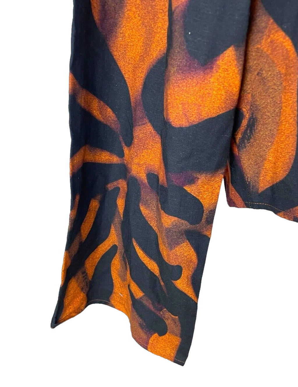 Windeson Open Jacket Orange & Black Lightweight Flared Sleeve Women’s UK Size 16