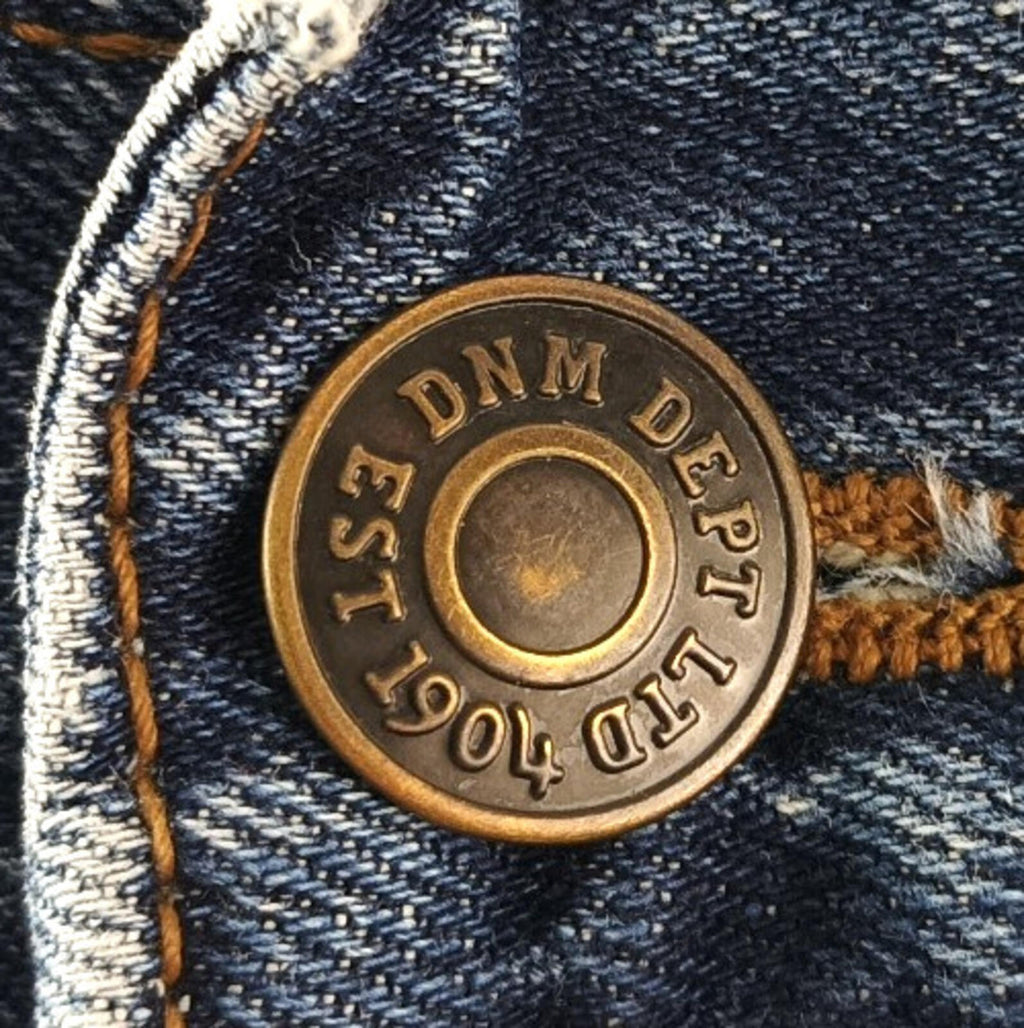 Burton Jeans Men's UK Size W30 L32 Blue Denim 5 Pocket Straight 100% Cotton