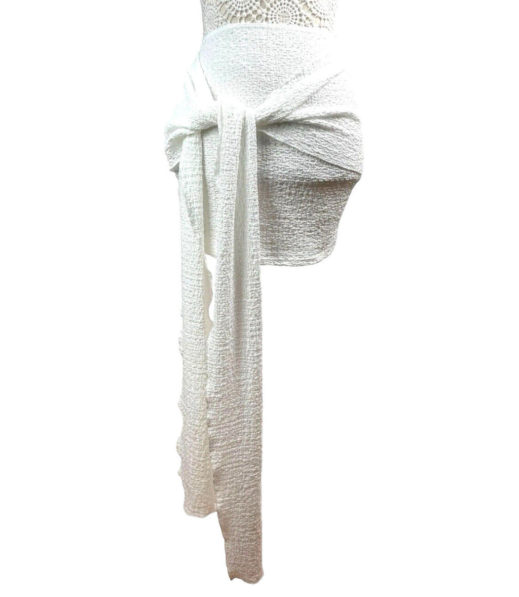 Textured Mini Skirt Wrap Front Detail Women’s UK Size 8