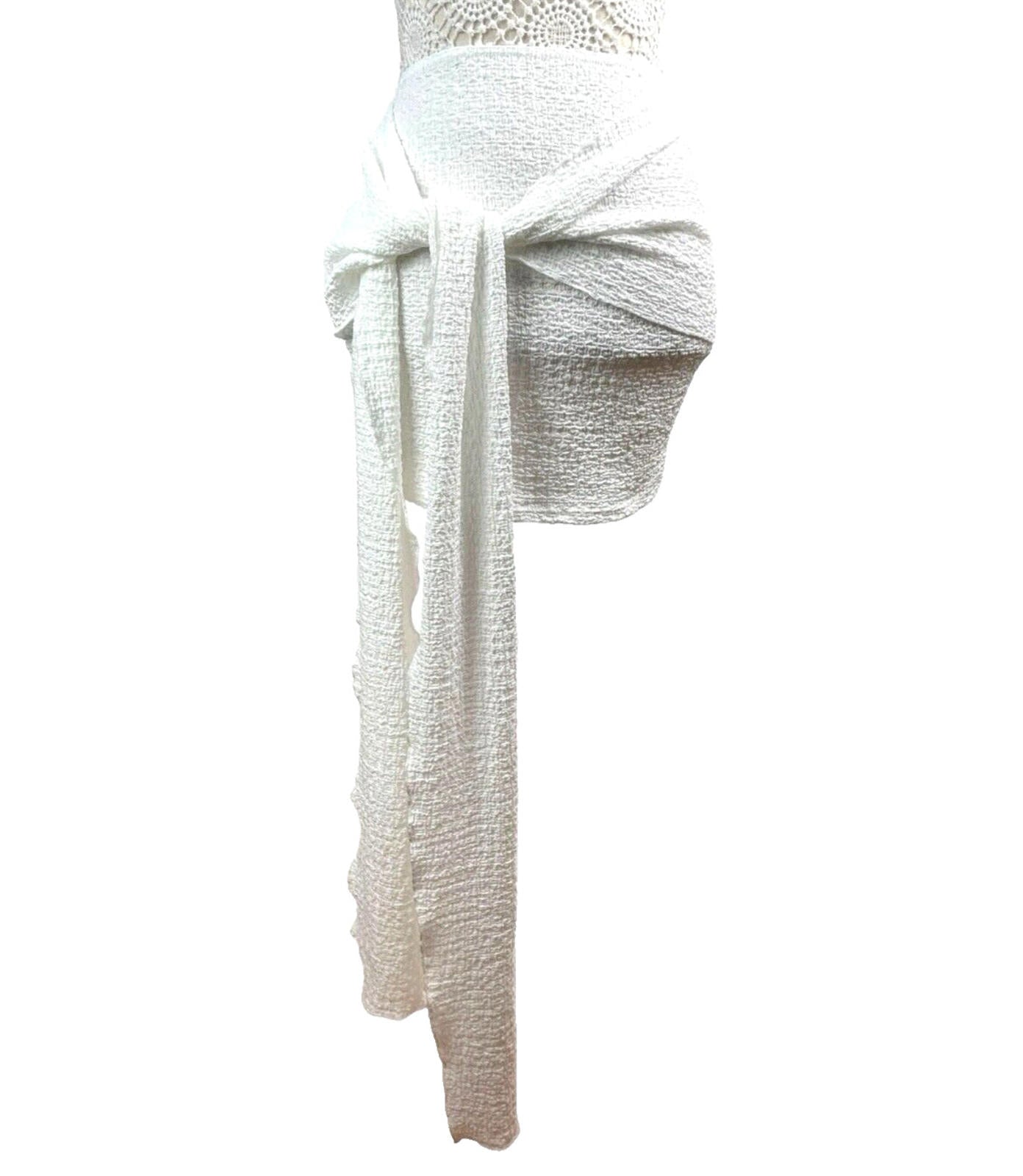 Textured Mini Skirt Wrap Front Detail Women’s UK Size 8