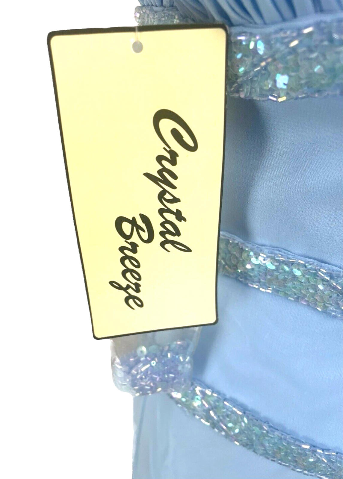 Crystal Breeze Prom Dress Women's UK Size 14 Pale Blue Ballgown Embezzled