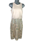 ASOS Pencil Dress Women's UK Size 8 Pale Pink Embezzled Summer Smart Formal