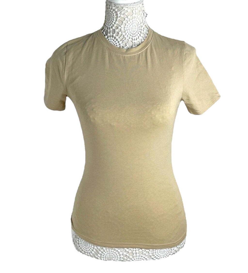 Pretty Little Thing Tall Beige T-shirt Women’s UK Size 8