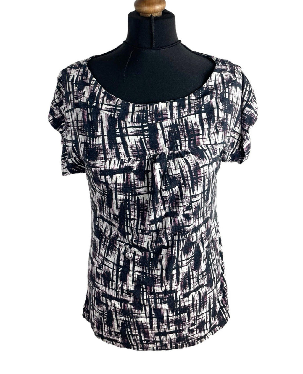 Next Black Purple T-shirt Top Flattering Women’s UK Size 10