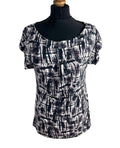 Next Black Purple T-shirt Top Flattering Women’s UK Size 10