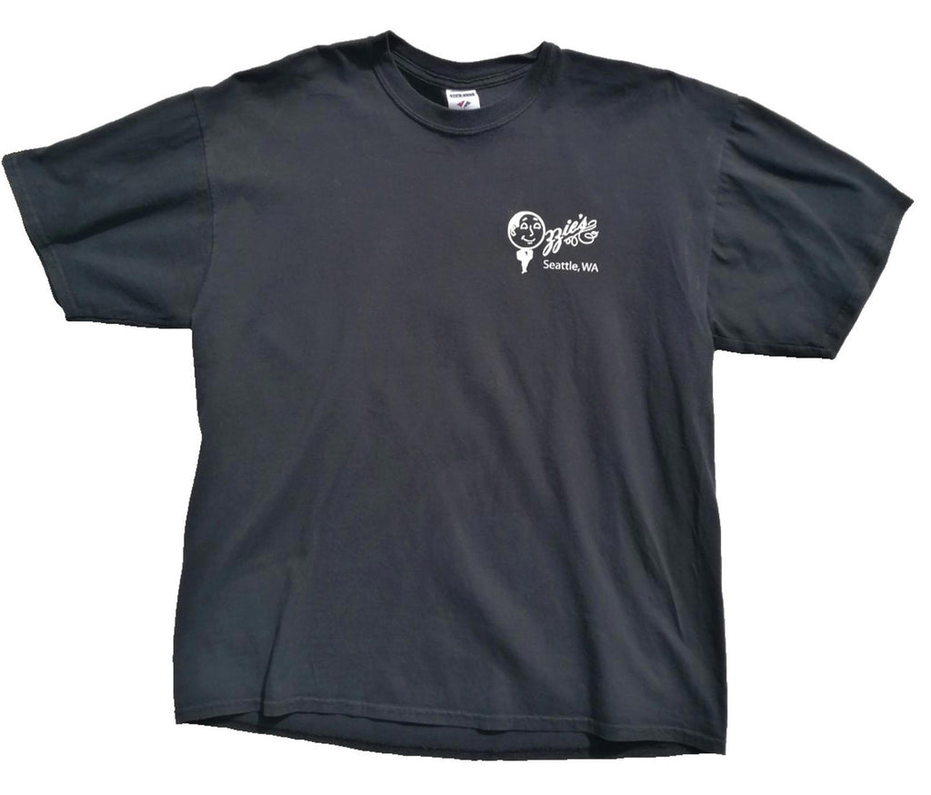 Staff Venue Graphic Print T-Shirt Men's Size XL Black Crew Neck 100% Cotton