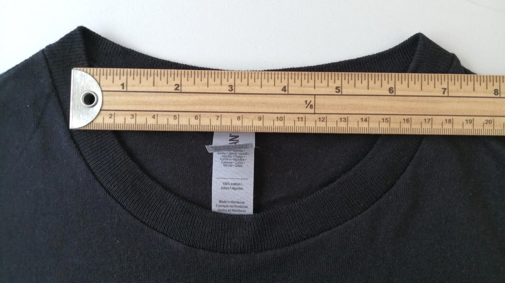 Front Commun Graphic Print T-Shirt Men's Size S Black Crew Neck 100% Cotton