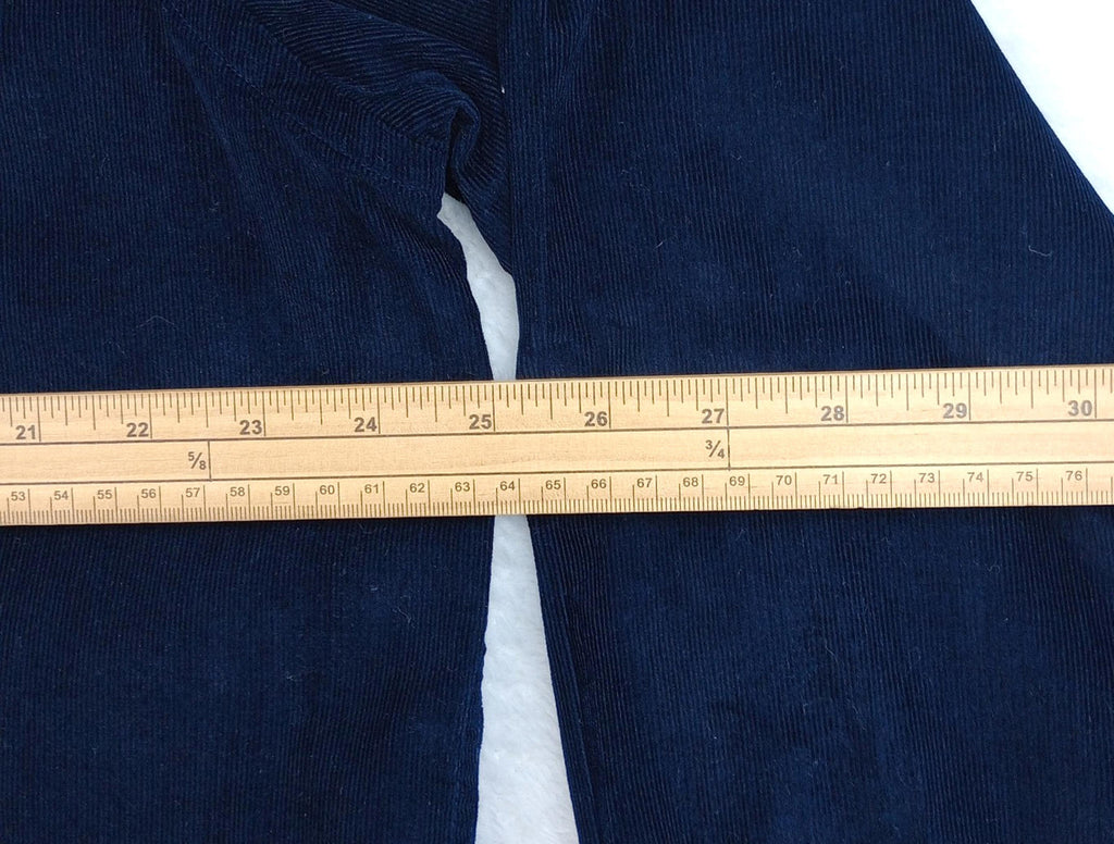 Jos. A. Bank Corduroy Shirt Men's UK Size XL Blue Long Sleeve Pocket 100% Cotton