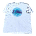 AGGIE T-Shirt Men's UK Size 2XL White Graphic Print Short Sleeve