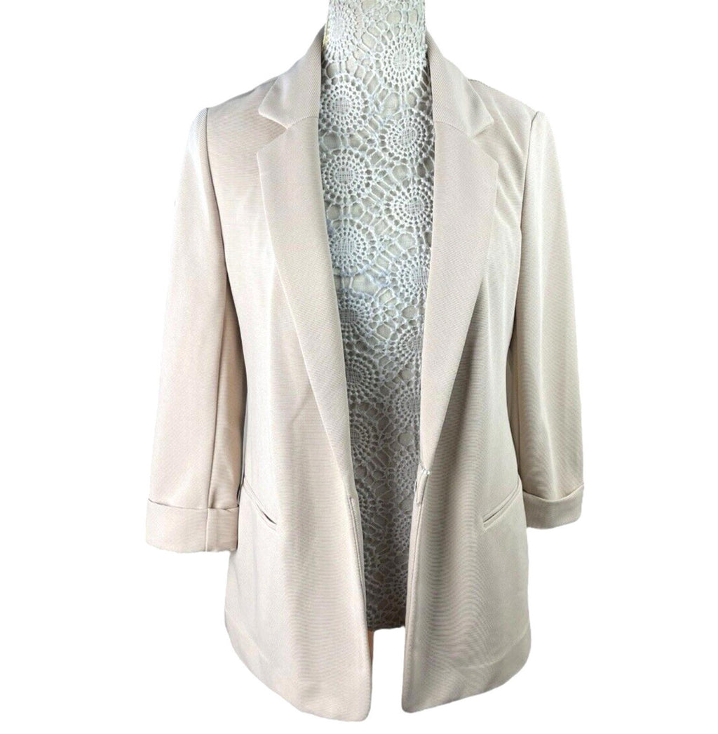 New Look Blazer Jacket Stone Beige Relaxed Fit Women’s UK Size 6