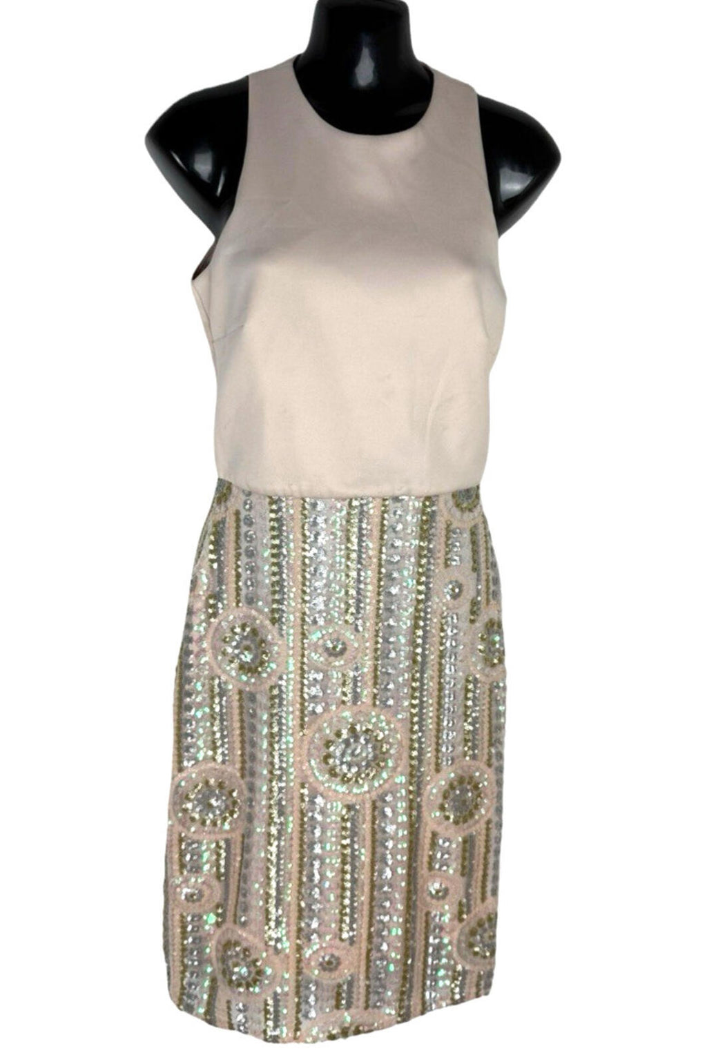 ASOS Sequin Party Dress Women’s UK Size 8 Knee Length Sleeveless Lined Pastel