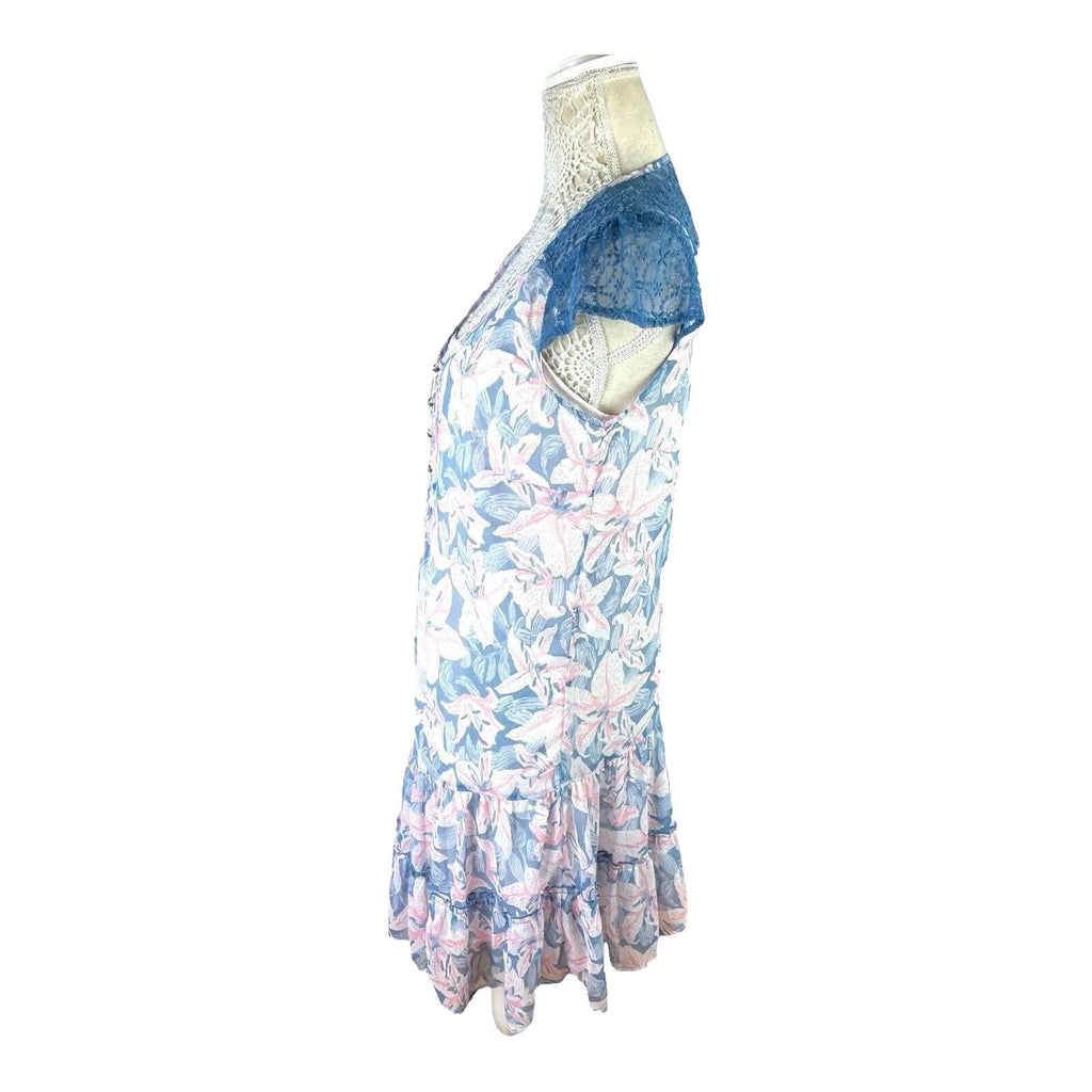 Marks & Spencer Indigo Collection 2 Peice Mini Dress Floral Women’s UK Size 12