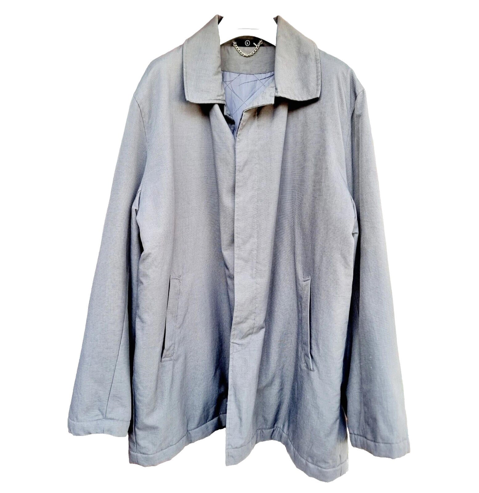 Freeport Coat Men's UK Size Large Grey Jacket Button Front  Collared