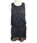 Topshop Co Ord Set  Women's UK Size 12 Top & Mini Skirt Layered Black