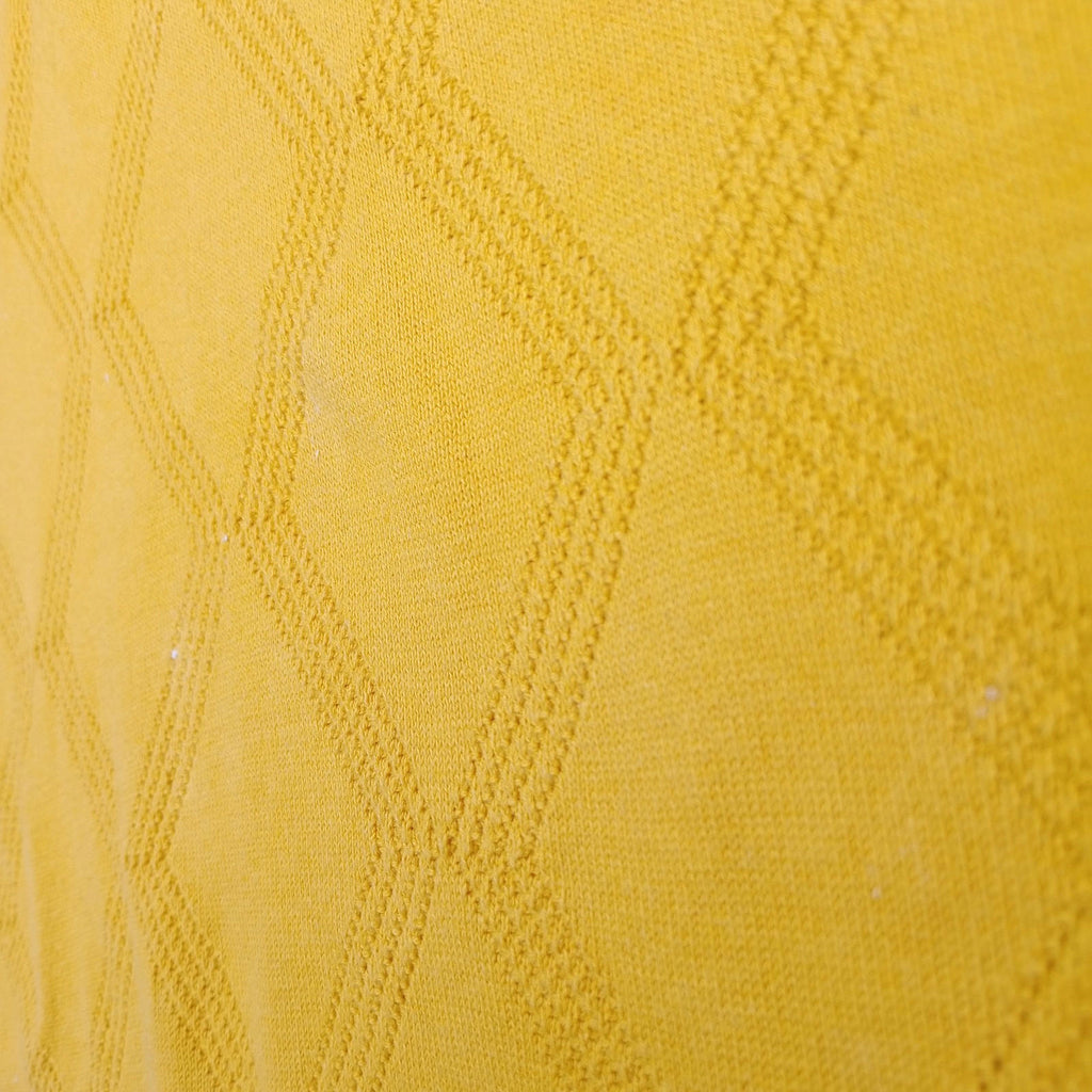 Next Knit Polo Shirt Men's UK Size XL Yellow Short Sleeve 100% Cotton Summer