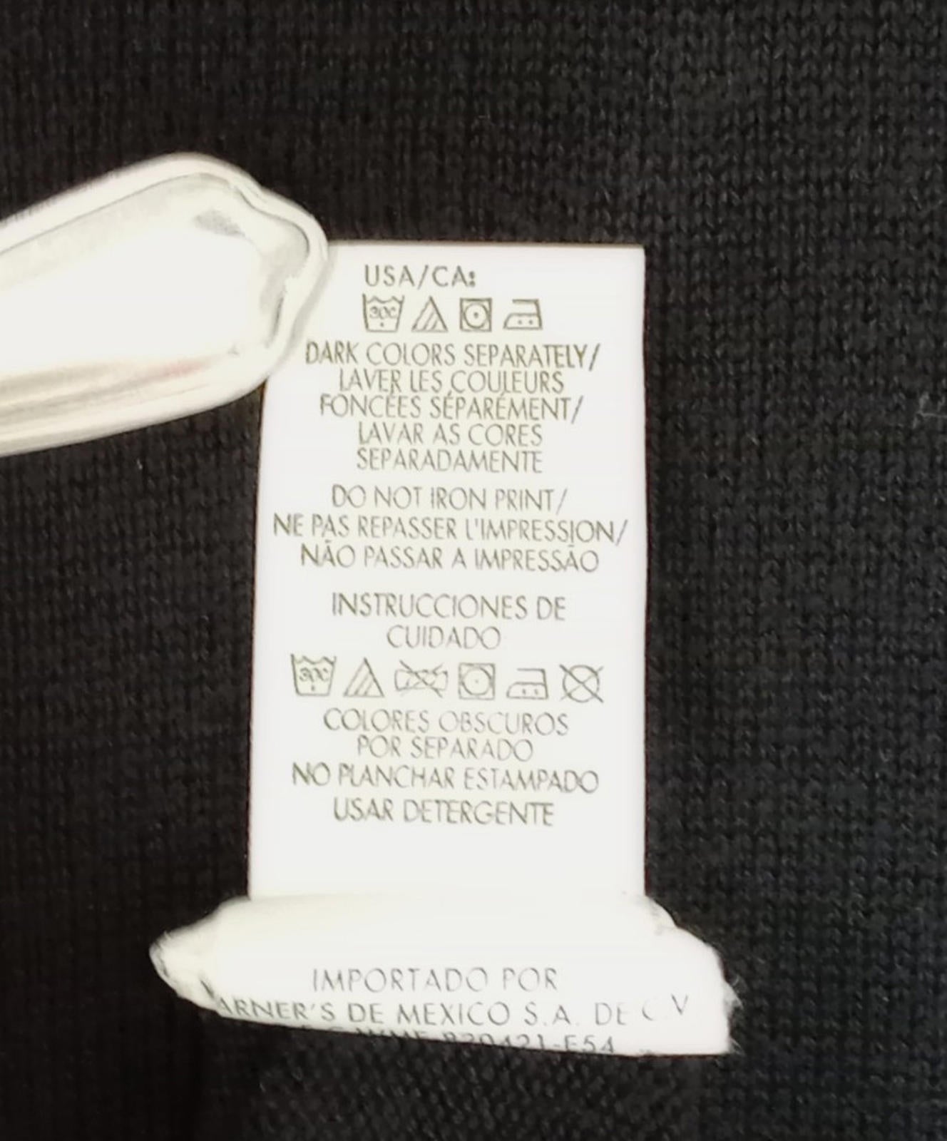 Calvin Klein Knit Jumper Men's UK Size L Black Long Sleeve 100% Cotton Crew Neck