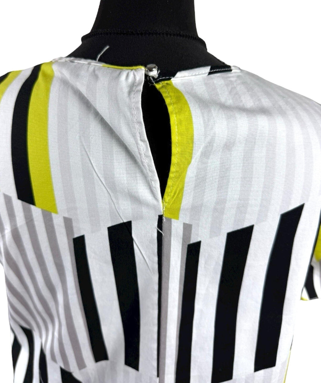 Blue Chameleon Stripe T-shirt Blouse Lightweight Women’s UK Size 12